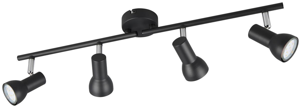 Strahler Liam - Schwarz, MODERN, Metall (60,5/9,5/15,5cm) - Luca Bessoni