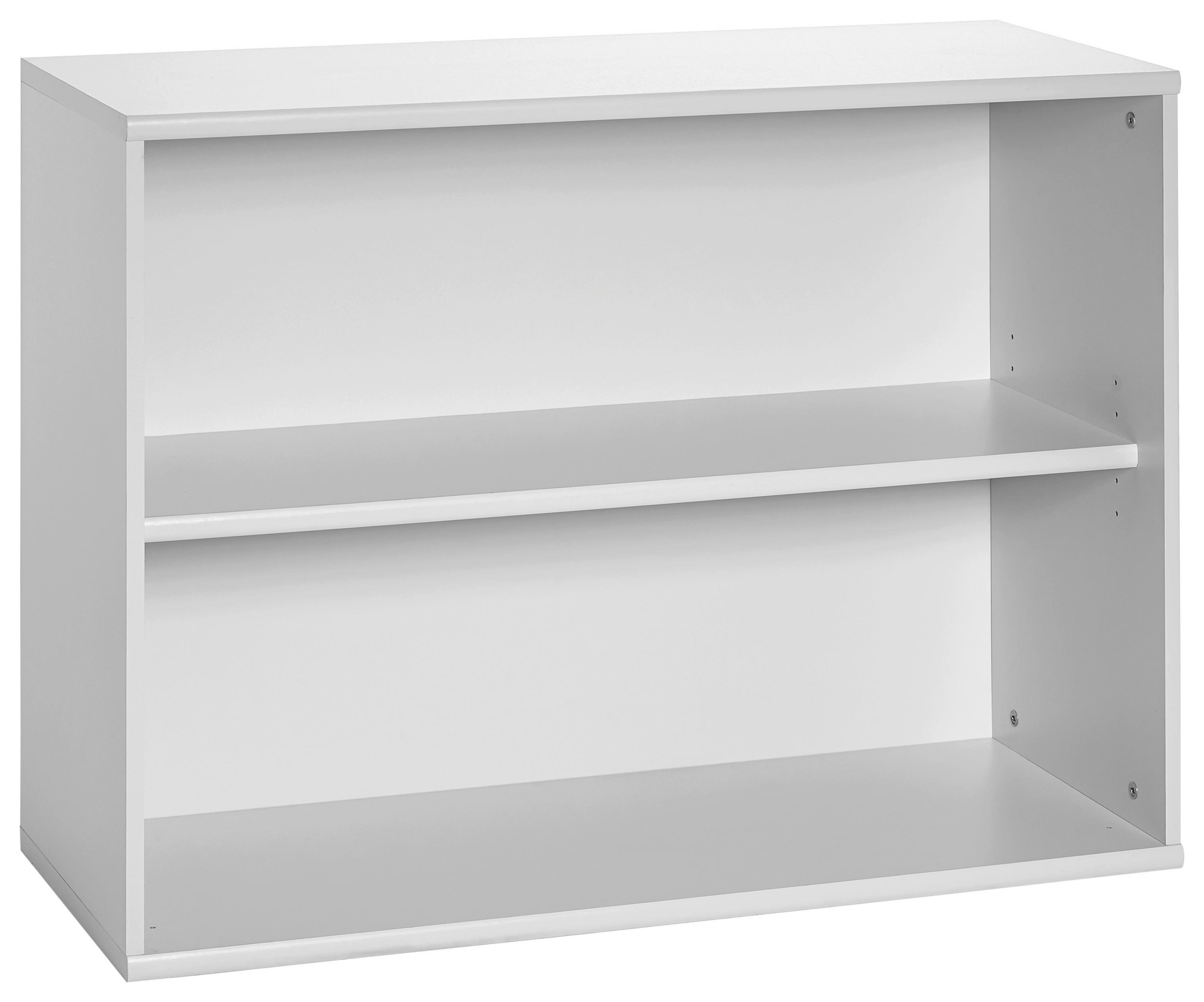 Aktenregal Serie 4000 Hellgrau B 100 cm - Hellgrau/Schwarz, Basics, Holzwerkstoff (100/75,4/39,5cm) - MID.YOU