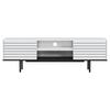 Lowboard Apollo Tv-Schrank - Walnussfarben/Schwarz, Design, Holzwerkstoff (160/50,5/35cm) - Livetastic