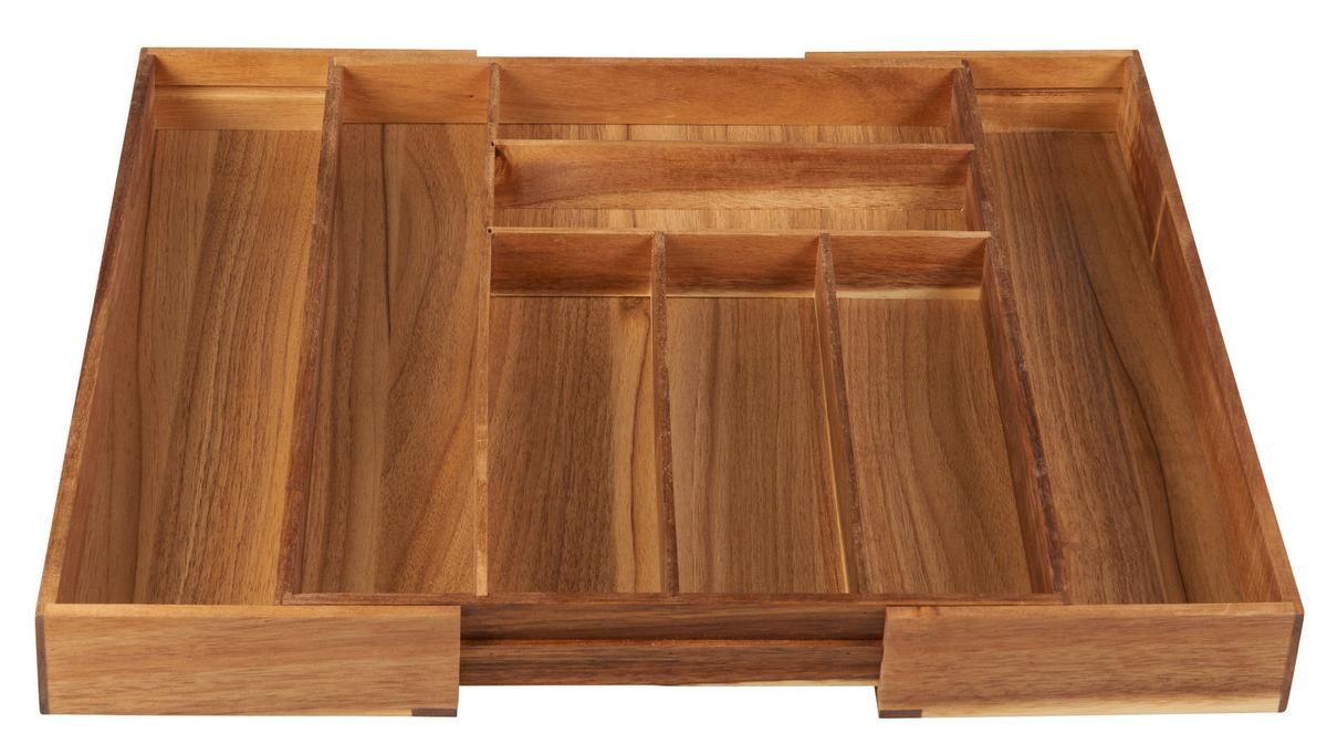 Príborník do zásuvky Flex-M - prírodná farba, Modern, drevo (47,3/35,5-53,5/5,5cm) - Zandiara