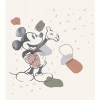Fototapete Mickey Organic Shapes - Schwarz/Braun, Trend, Textil (250/280cm)