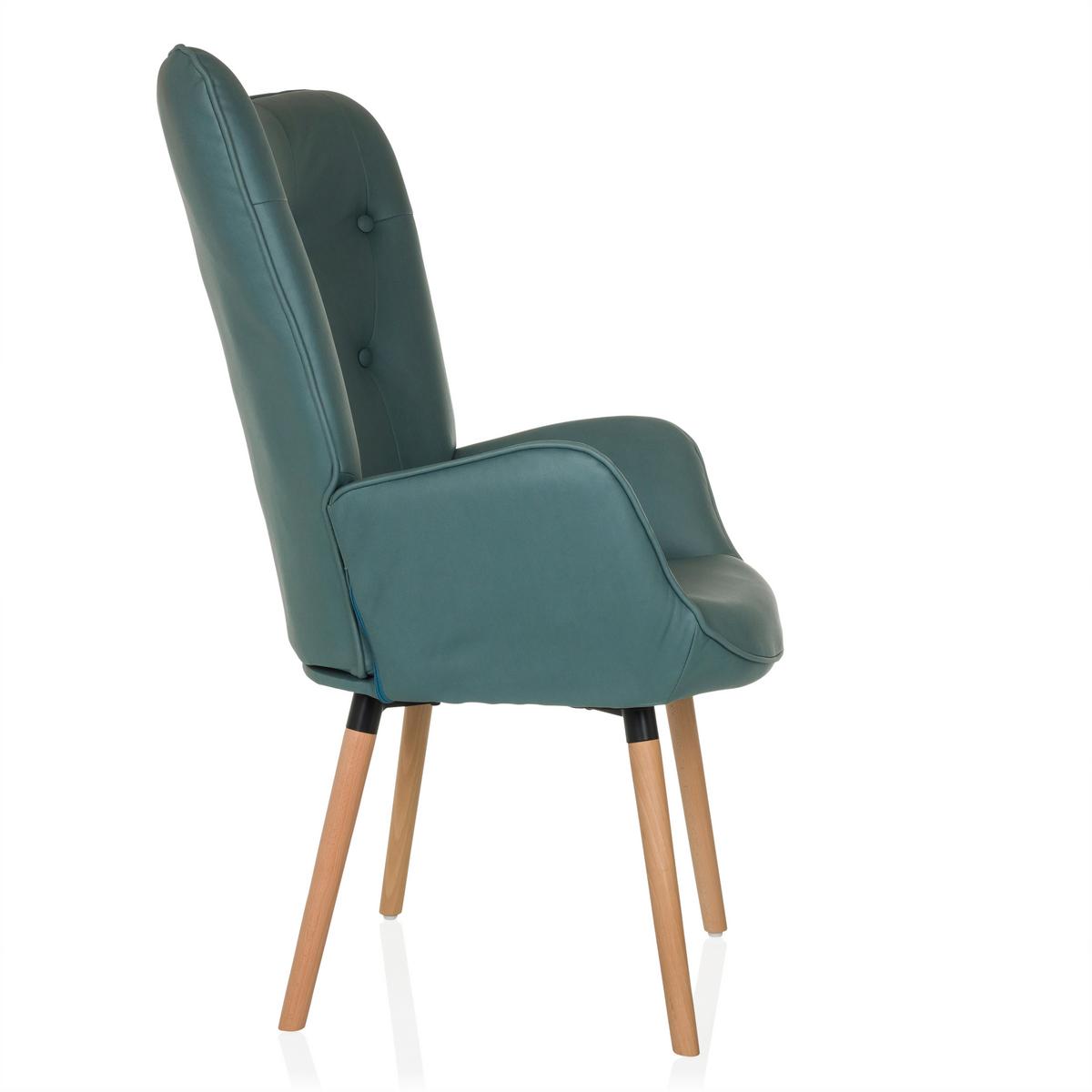 Ohrensessel Havenio I Mintgrün B: 70 cm - Buchefarben/Mintgrün, MODERN, Textil (70/106/75cm) - MID.YOU