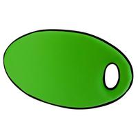 Gartensitzkissen Comfort Grün/Schwarz Neoprenstoff - Schwarz/Grün, Basics, Kunststoff (31/5/50cm)