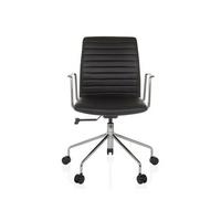 Drehstuhl Vemona 30 Schwarz B: 58 Cm - Silberfarben/Schwarz, MODERN, Kunststoff/Textil (58/93 - 101/59cm) - MID.YOU