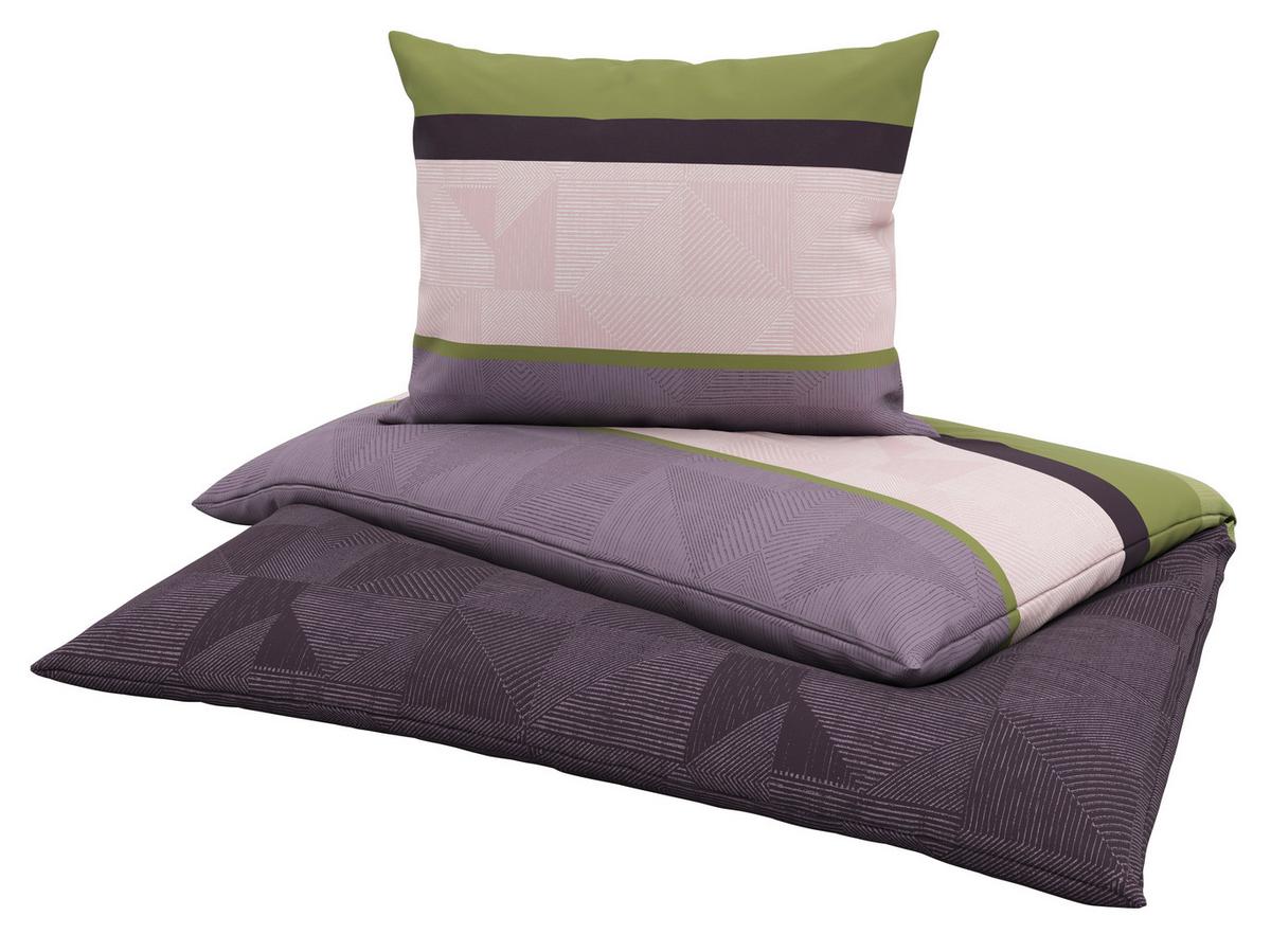 Ágyneműhuzat-garnitúra Giselle - lila/szürke, Romantik / Landhaus, textil (140/200cm) - James Wood