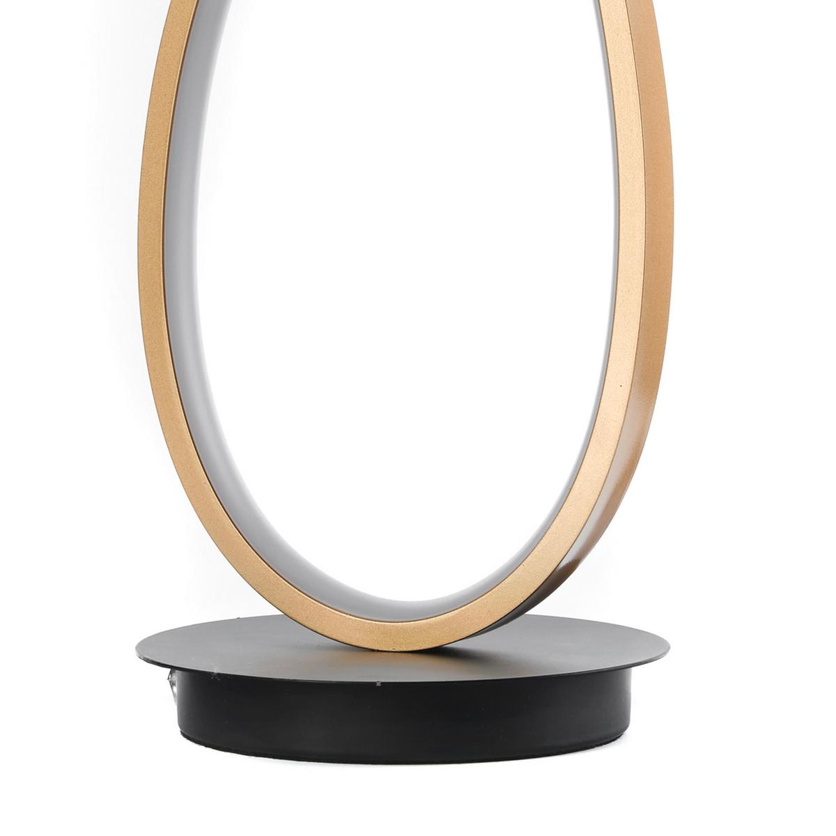 Led-tischleuchte 5048/l - Goldfarben/Schwarz, Design, Metall (14/14/43cm)