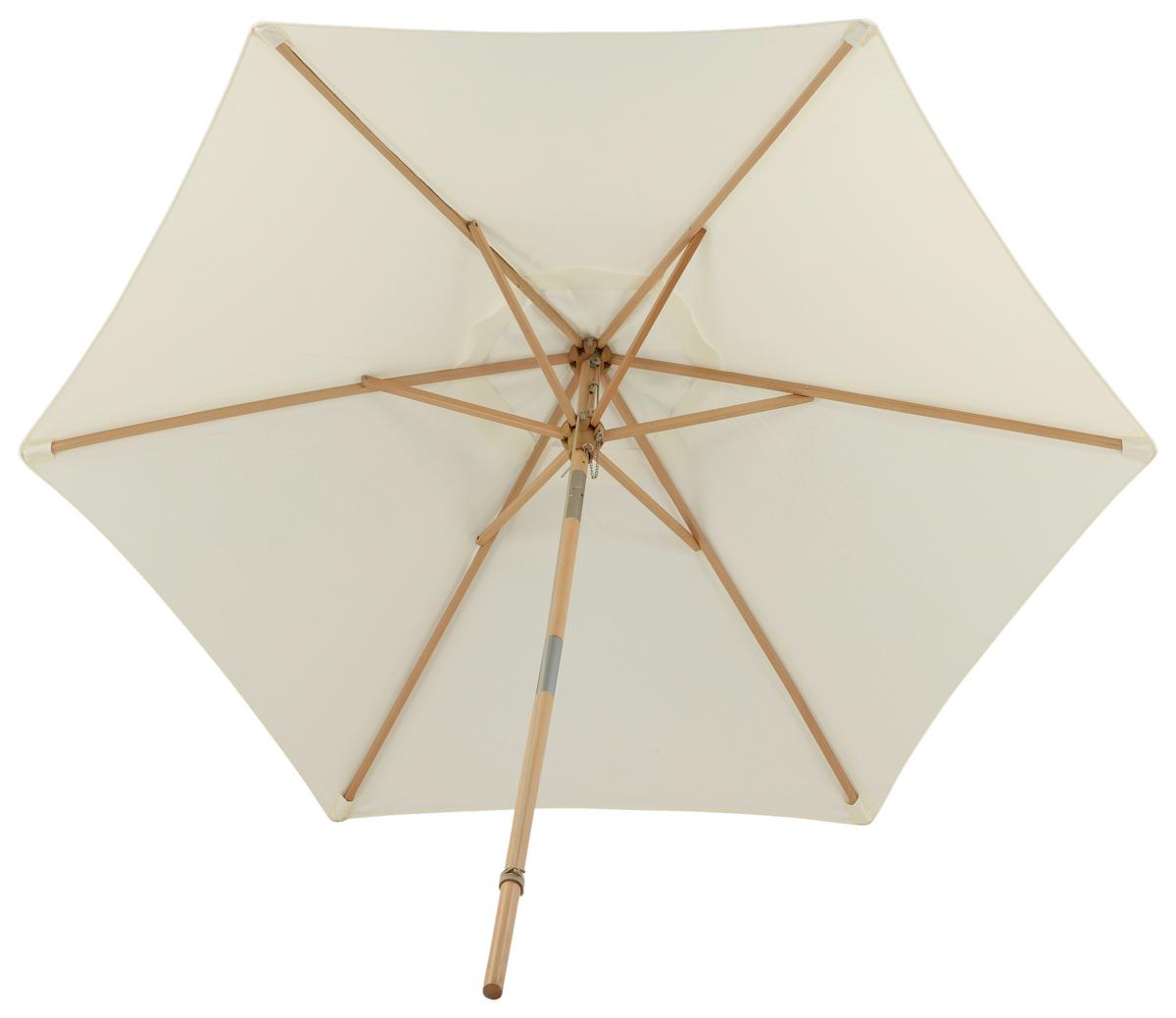 Sonnenschirm Corypho - Weiß, KONVENTIONELL (250/232cm) - Gardenson