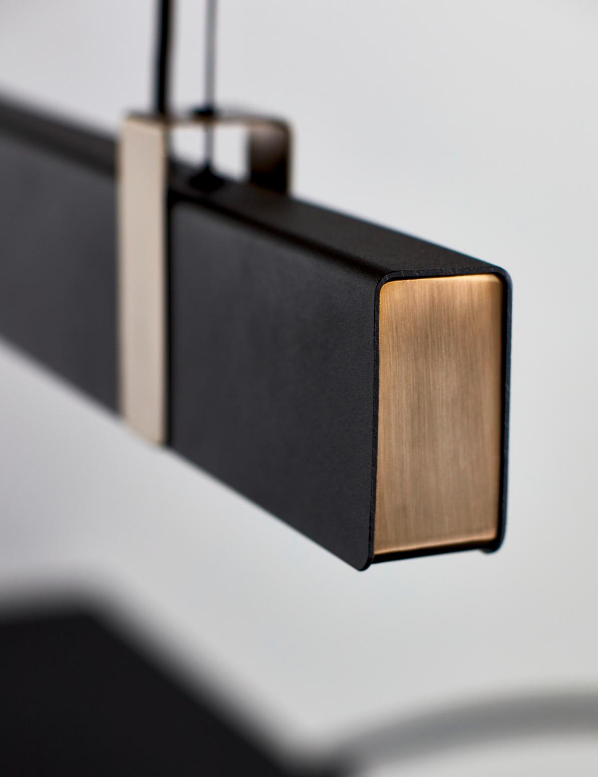 Hängeleuchte Lilt Schwarz B: 115 cm - Schwarz, Design, Metall (115/4,3cm) - Nordlux