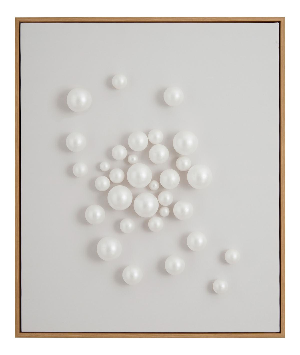 Obraz 52,1x62,1cm - biela/prírodná farba, Modern, kov/drevo (52,1/62,1cm) - Mömax