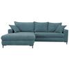 Ecksofa Armilla Blau S: 174x272 cm - Blau/Schwarz, Design, Textil (174/272cm) - MID.YOU