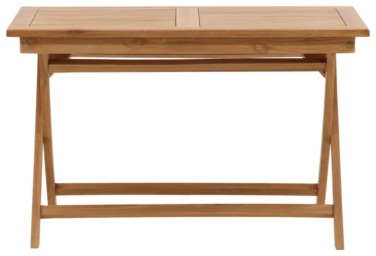 Gartentisch Kenya Teakholz L: 120cm - Teakfarben, KONVENTIONELL, Holz (120/70/75cm) - Gardenson