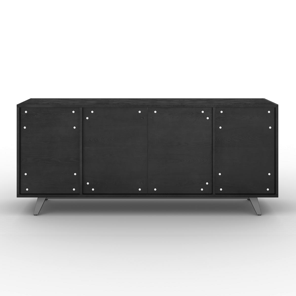 Široká komoda Zelia, š: 180 cm, čierna - černá, Moderní, kov/dřevo (180/77/45cm) - Bessagi Home