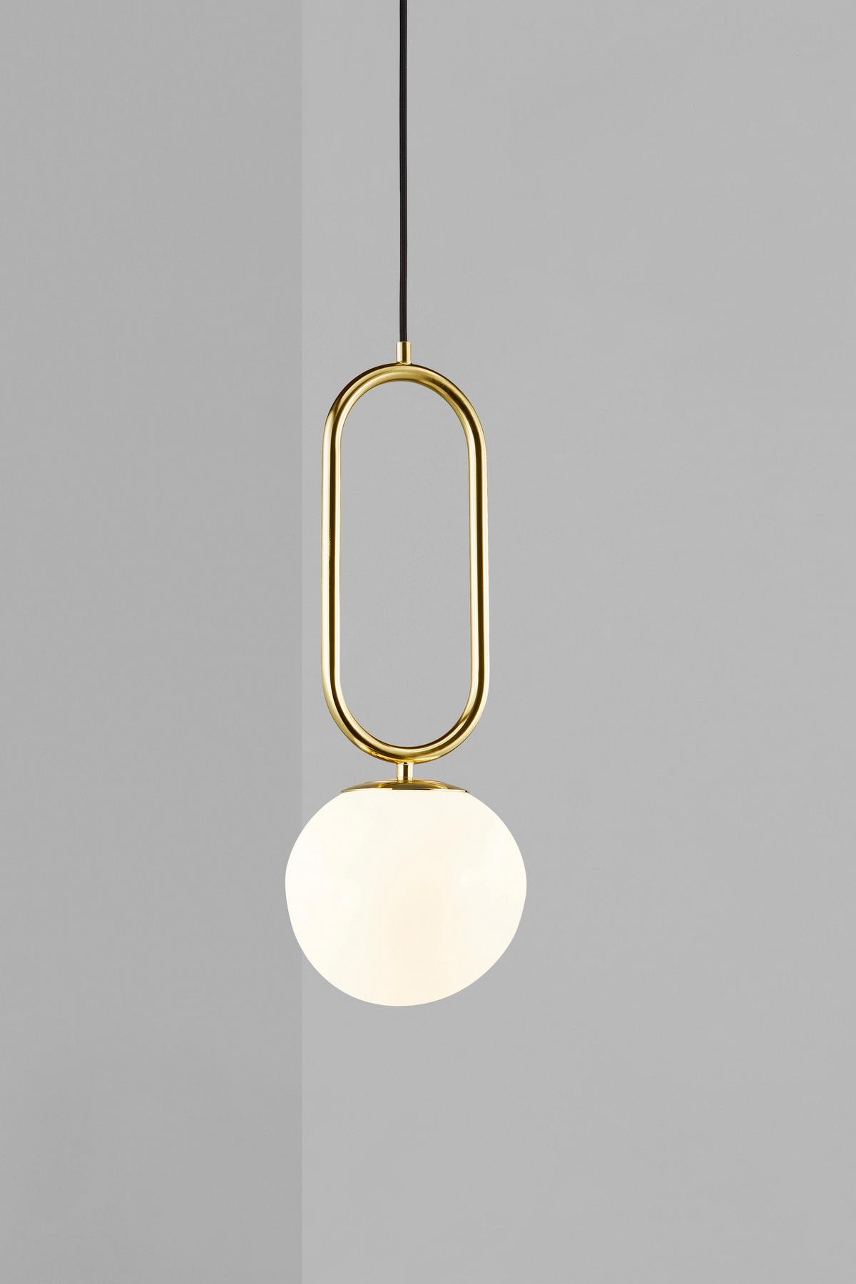 Hängeleuchte Shapes Pela Weiß L: 22 cm - Weiß, Design, Glas/Metall (22/27/60,5cm) - Nordlux