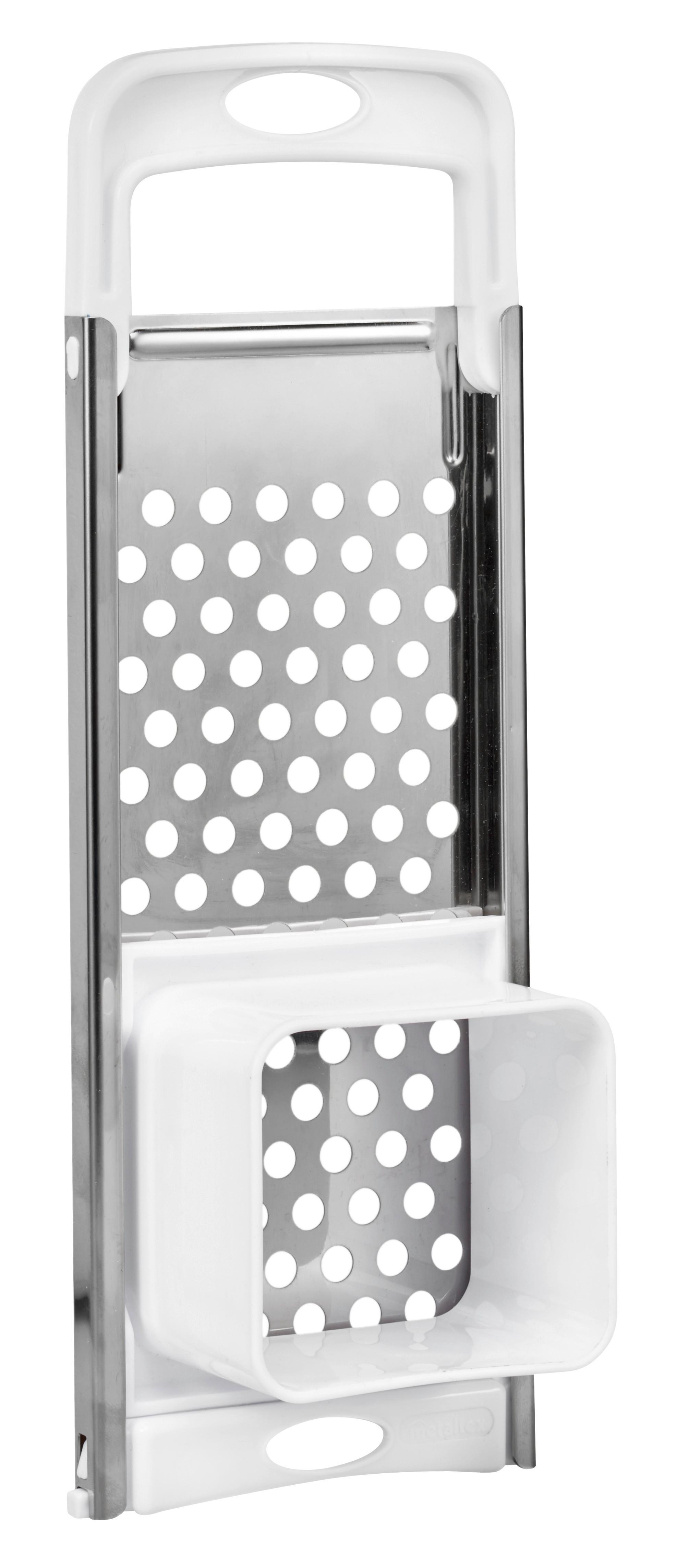 Spätzlehobel Metall/kunststoff Miguel L: Ca. 32 Cm, Mit Griff - Edelstahlfarben/Weiß, Basics, Kunststoff/Metall (11,0/32,0/6,6cm) - Metaltex