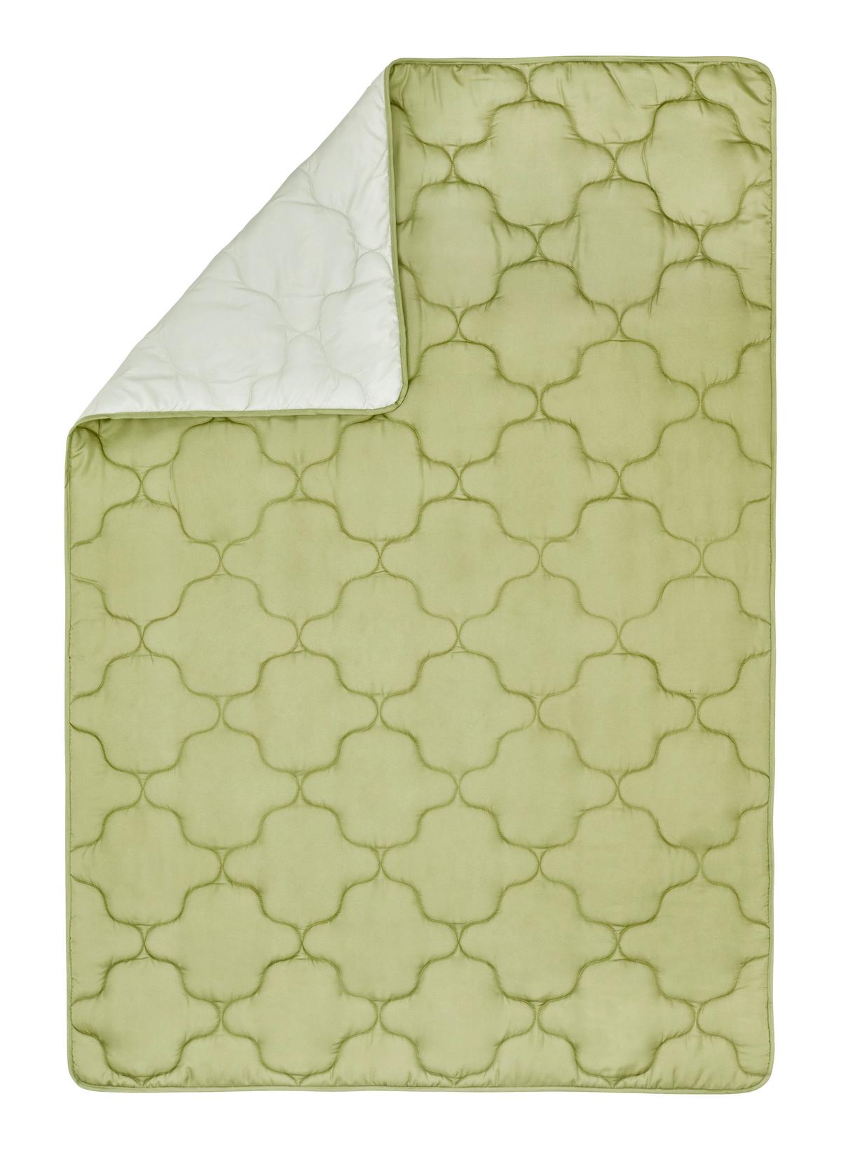 Sommerdecke Palermo - Salbeigrün/Grün, KONVENTIONELL, Textil (140/200cm) - Primatex