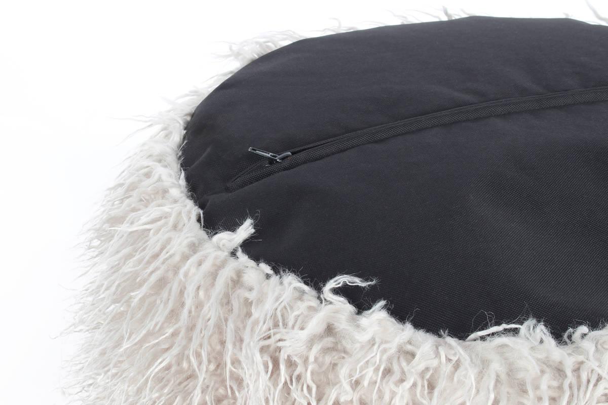 Pouf Kunststoff Hellgrau DxH: 45x38 cm - Hellgrau, Basics, Kunststoff (45/38/45cm) - Kayoom