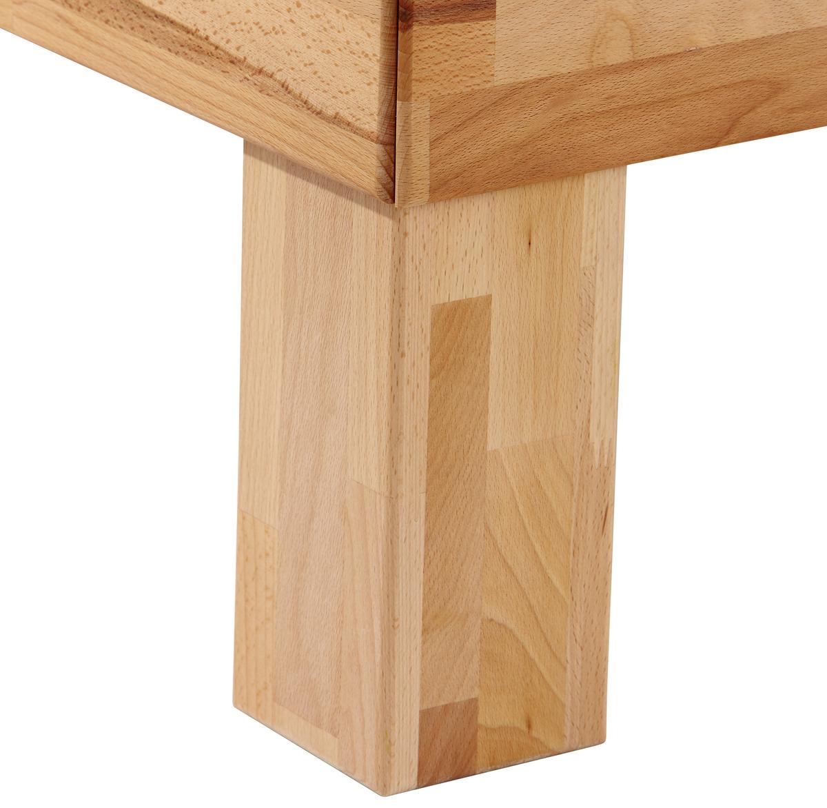 Massivholzbett 90x200 Cm Elisabeth Buche - Kernbuche, KONVENTIONELL, Holz (90/200cm)