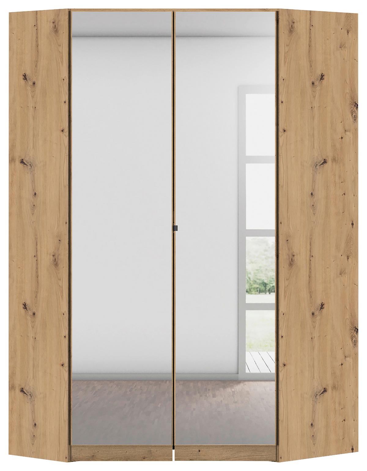 Eckkleiderschrank Costa Eiche Artisan Dekor - Eiche Artisan, MODERN, Holzwerkstoff (117/197/104cm) - Rauch Möbel