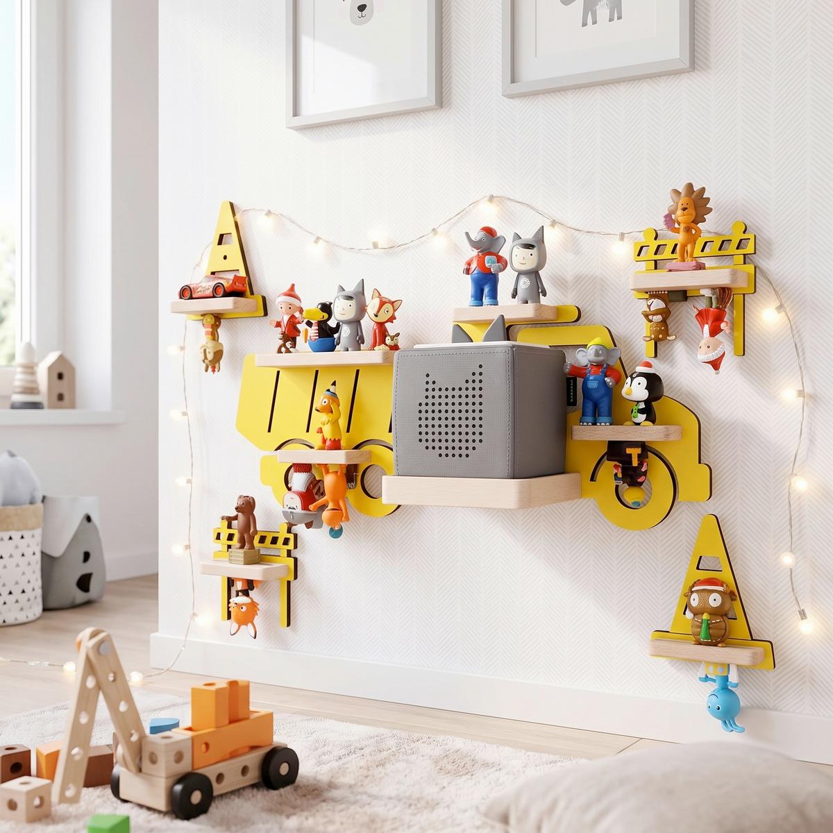 Kinderregal Boarti Gelb B: 44 cm - Gelb, MODERN, Holzwerkstoff (44/40/19cm) - Livetastic