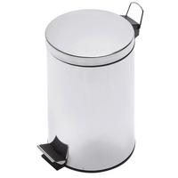 Treteimer 12l Alufarben Metall LxBxH: 25x25x39,5 cm - Alufarben, Basics, Metall (25/25/39,5cm)
