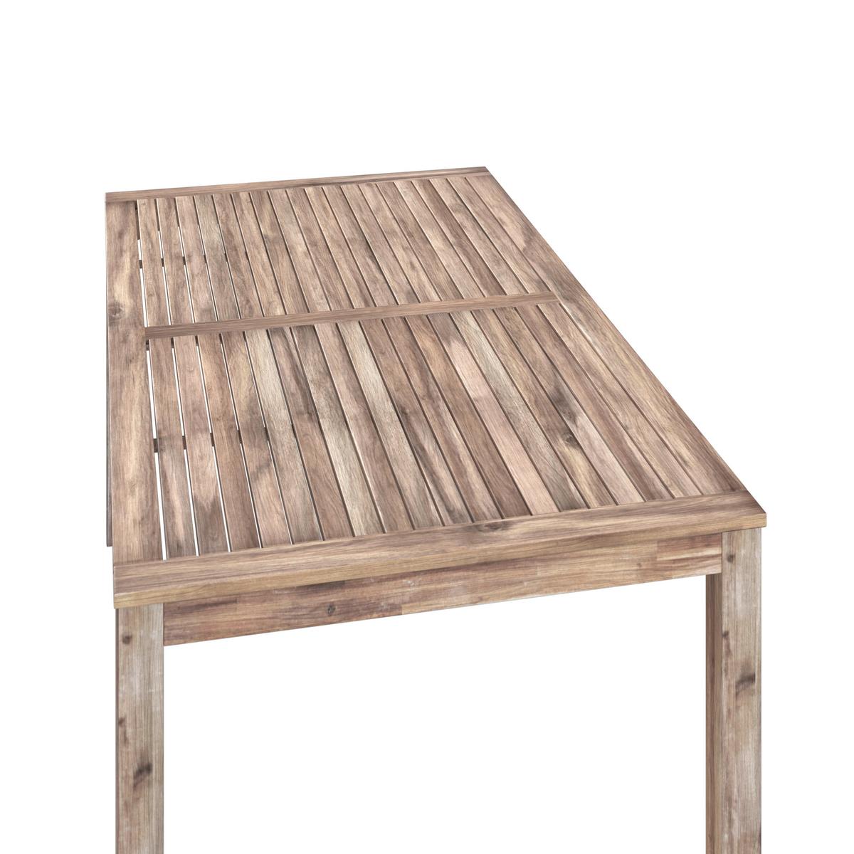 SÚPRAVA ZÁHRADNÉHO NÁBYTKU ALDINA - farba akácie/sivá, Modern, drevo/textil - Bessagi Garden