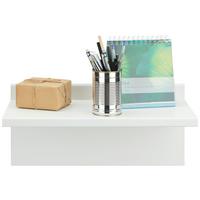 NÁSTĚNNÝ REGÁL WHITE - bílá, kompozitní dřevo (47/22/24cm)