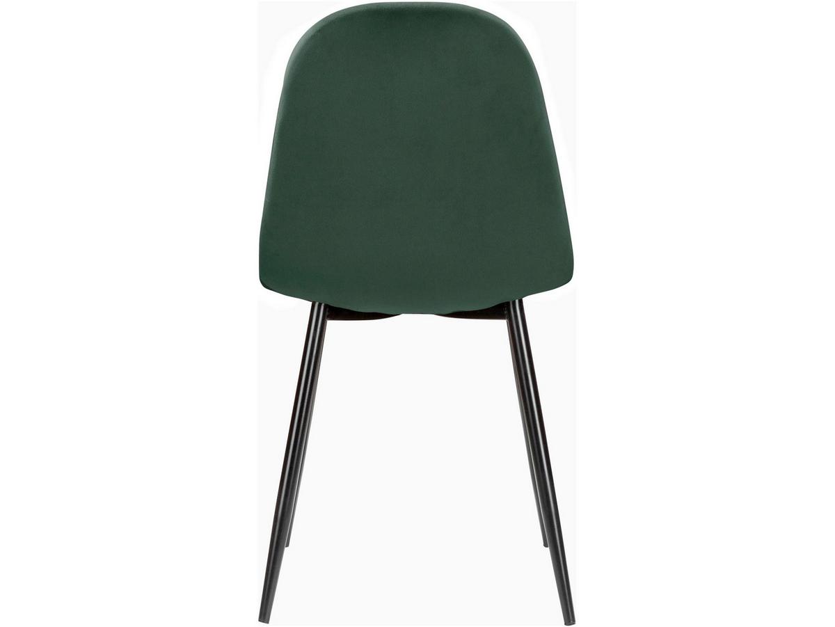 Stuhl-Set Monza Dunkelgrün B: 44cm 4--Teilig - Dunkelgrün/Schwarz, Design, Textil/Metall (44/87/51cm) - MID.YOU