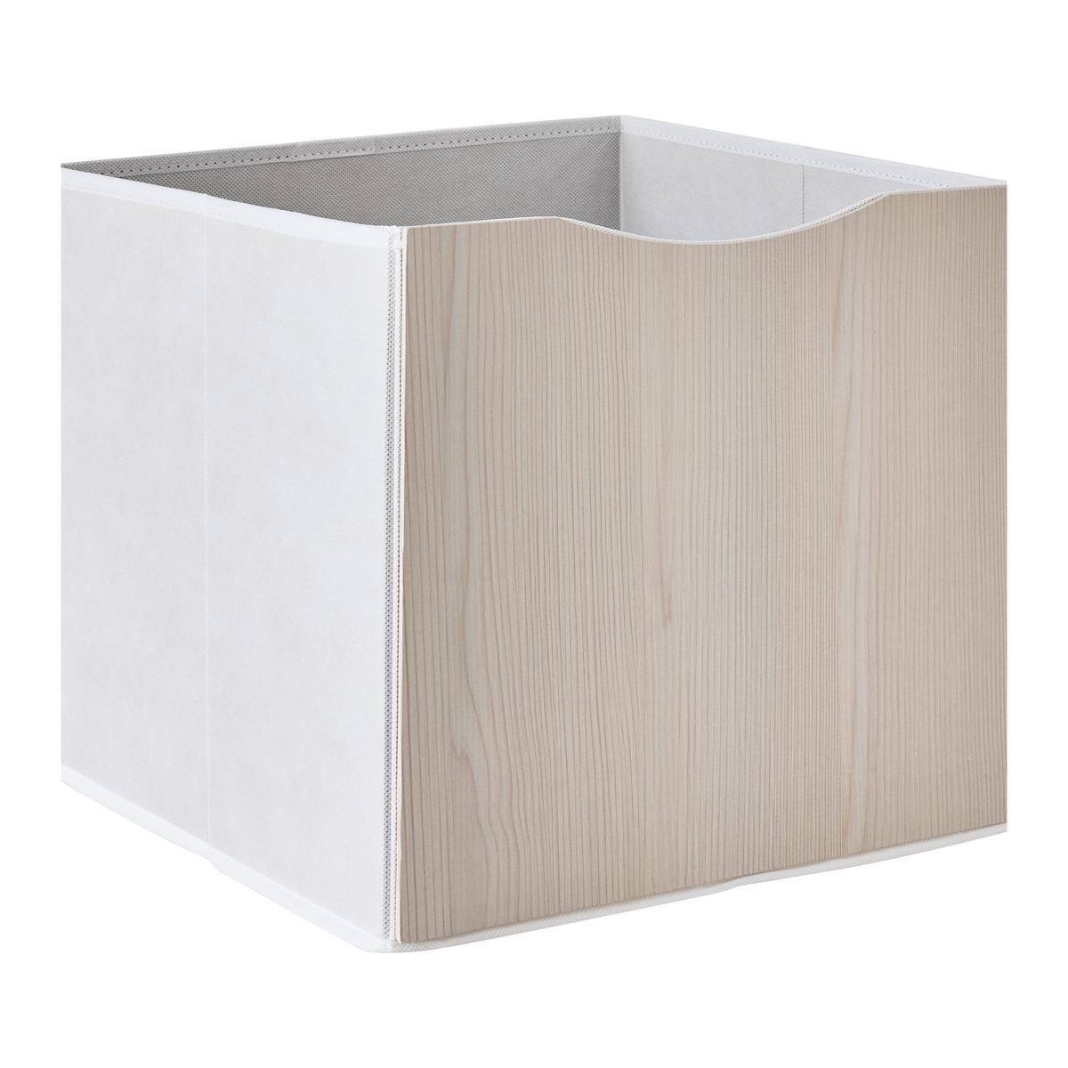 Skládací krabice BETTY - krémová, Konvenční, kompozitní dřevo/textil (33/33/32cm) - Mömax