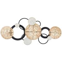 Wanddeko Isabella - Goldfarben/Schwarz, Design, Holz/Metall (111,5/51/4cm) - James Wood
