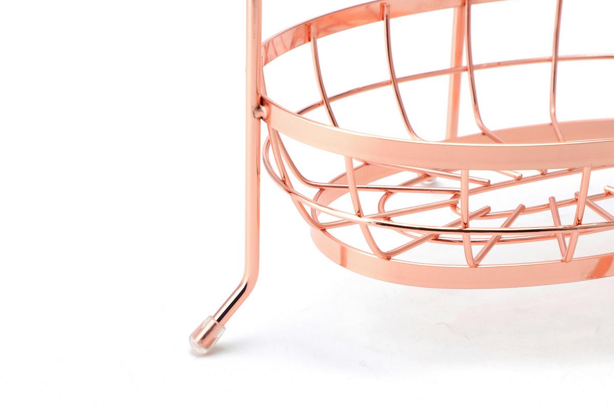 KOŠÍK NA OVOCIE EW-OK-1416K - medená, Basics, kov (27/17/41cm) - Echtwerk