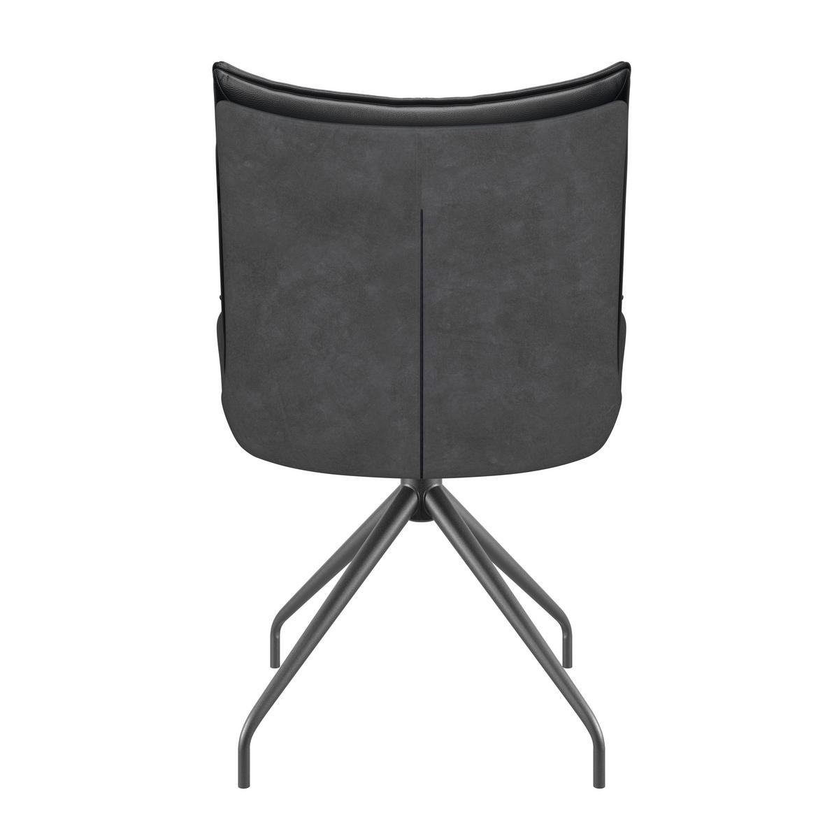 Armlehnstuhl Malin Giga Webstoff schwarz, B: 59cm - Schwarz, MODERN, Textil/Metall (61/92/66cm)