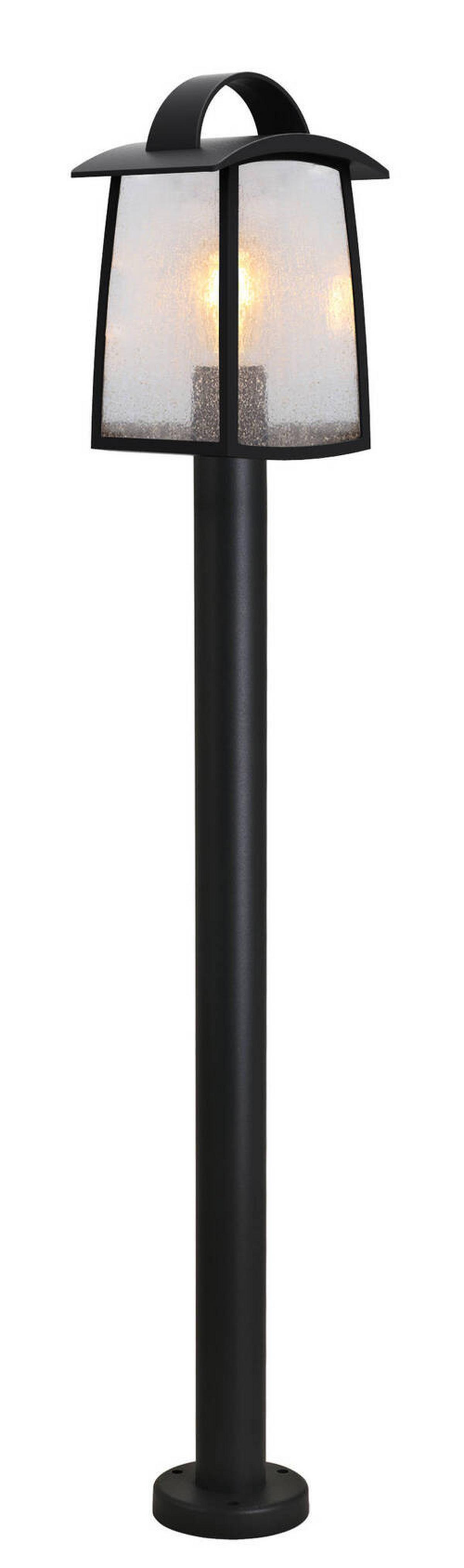 Außenleuchte Kelsey 40 Watt, Glas - Klar/Schwarz, Design, Glas/Metall (103,50/17,00/15,00cm)