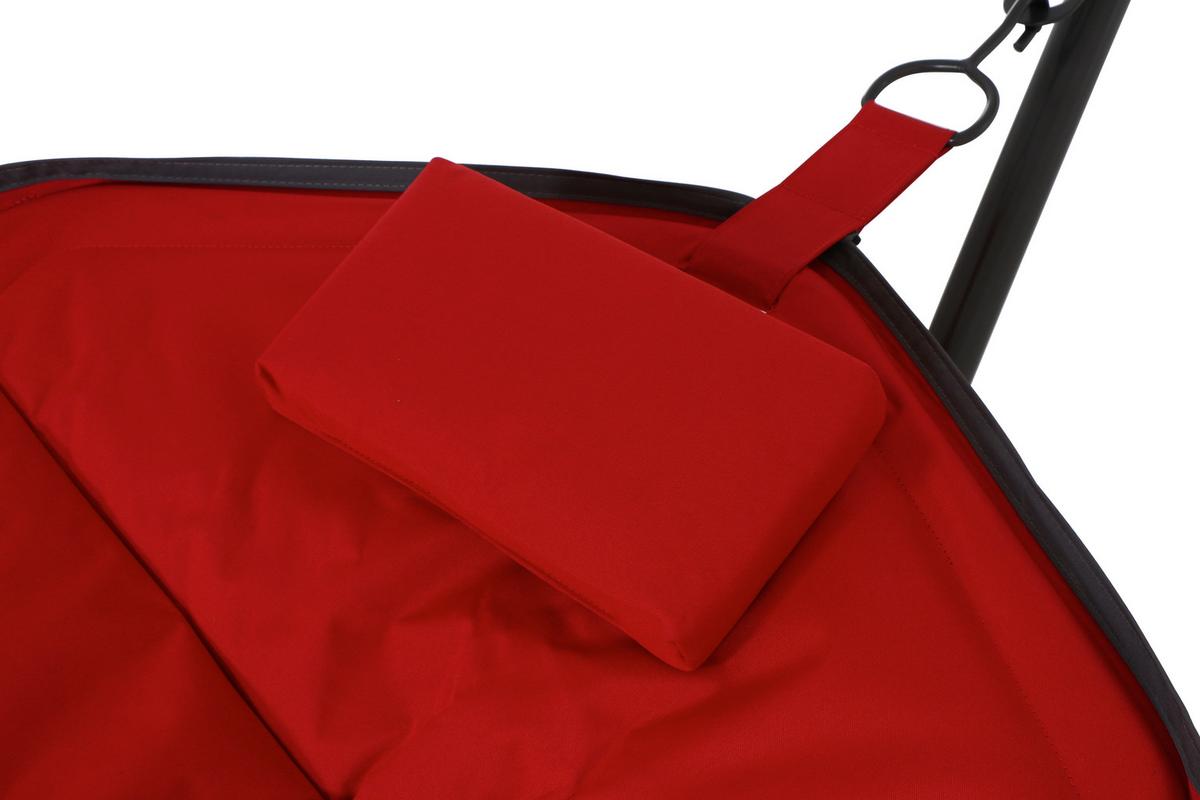 Hängematte L91047 - Dunkelgrau/Rot, KONVENTIONELL, Textil/Metall (105/104/305cm) - Siena Garden