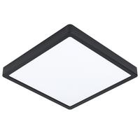 Badezimmer-Deckenleuchte 30762*fueva 5 - Schwarz/Weiß, KONVENTIONELL, Kunststoff/Metall (28,5/28,5/3cm) - Eglo