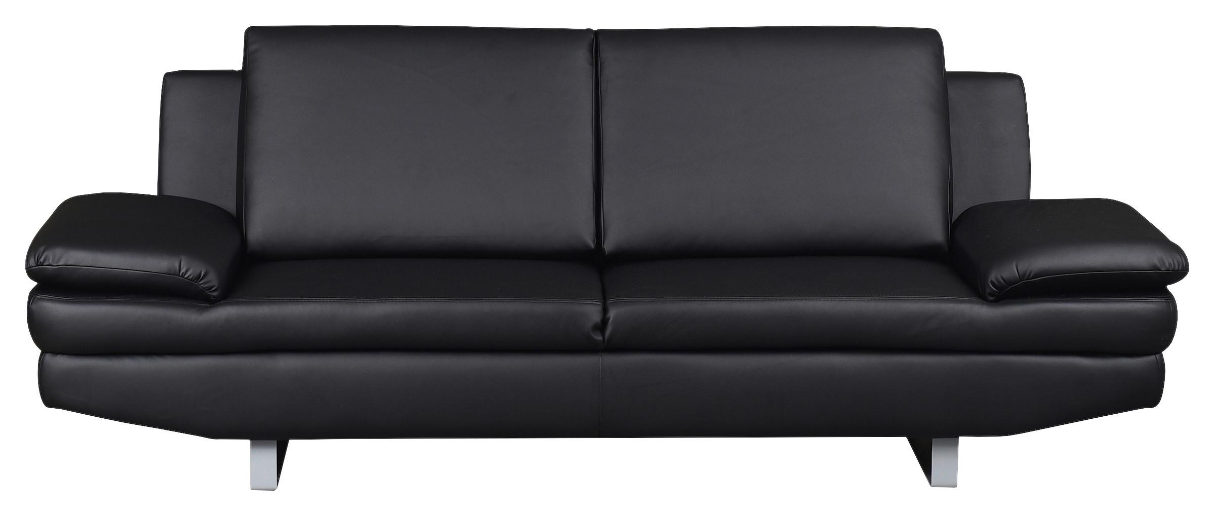 3-Sitzer-Sofa Jovanna, Schwarz B: 218 cm