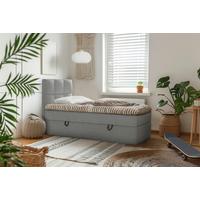 Boxbett Polly - Dunkelgrau/Schwarz, MODERN, Holz/Holzwerkstoff (90/200cm) - MID.YOU