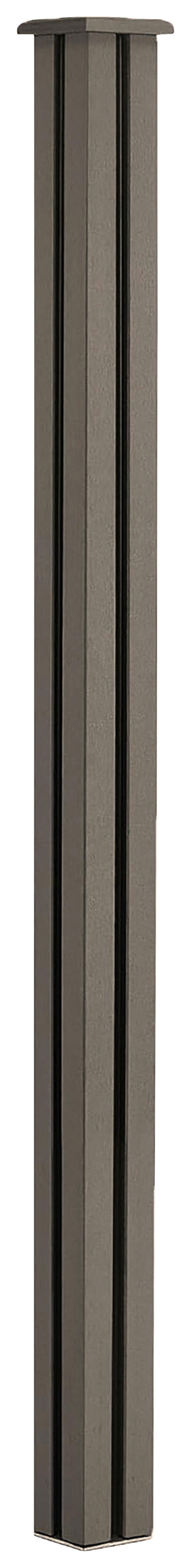 Wpc Zaunpaket 5 Elemente, 6 Pfosten, Einfaches Stecksystem - KONVENTIONELL (910/185/10cm) - Prestige Home