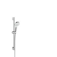 Brausegarnitur Hansgrohe Weiß/ Chromfarben 2-Fach Verstellbar - Chromfarben/Weiß, Basics (14/66,9/28,1cm) - Hansgrohe