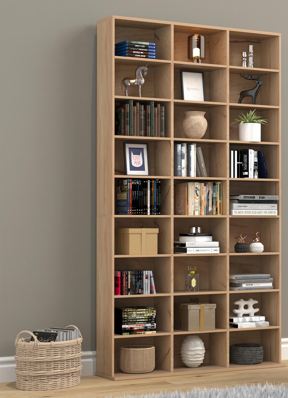 Regal Megosa Honigeiche Dekor - Honigeiche, Design, Holzwerkstoff (102/181/23cm) - MID.YOU