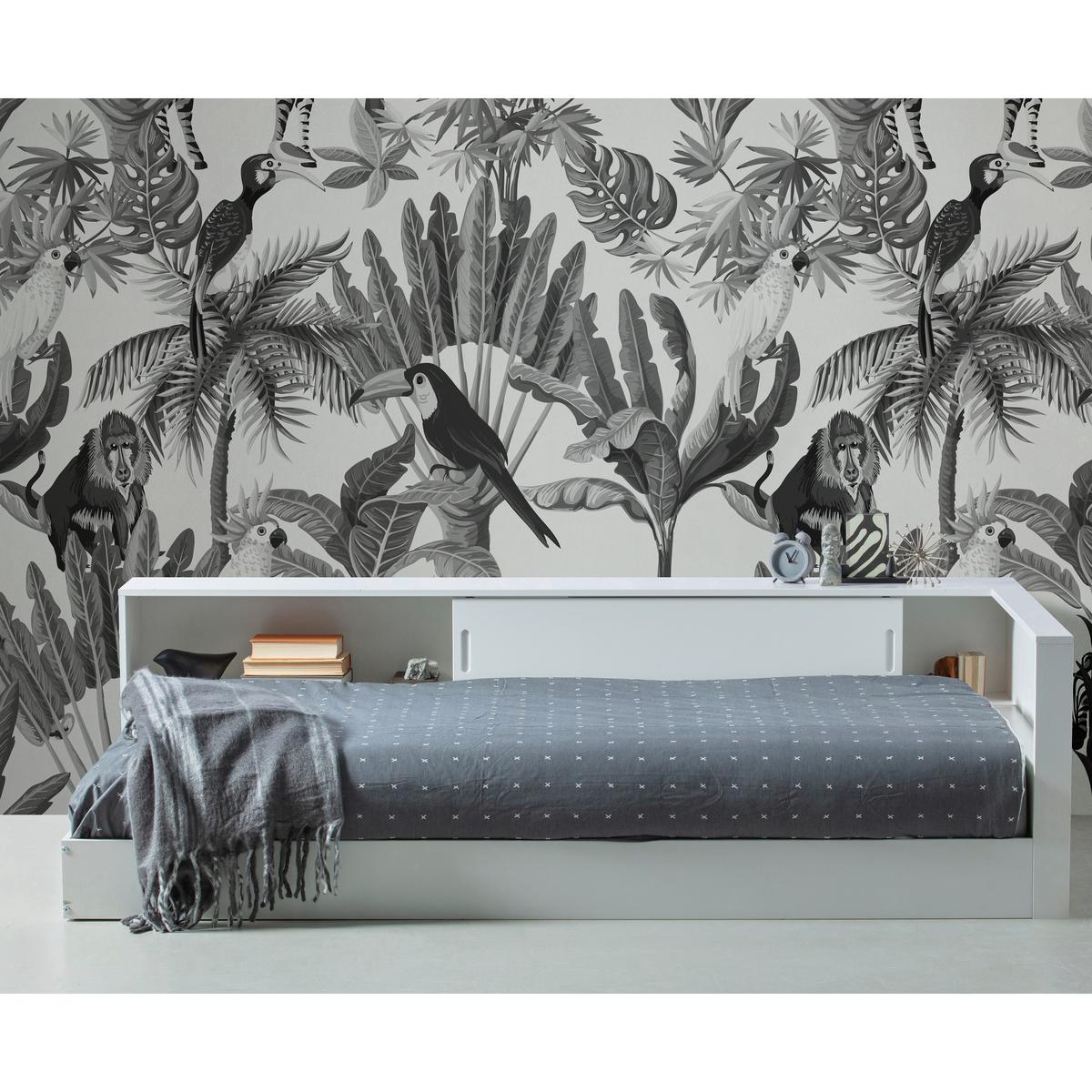 Bett Connect für Lattenrost Geeignet, Weiß 90x200 cm - Weiß, Design, Holz (90/200cm) - Livetastic