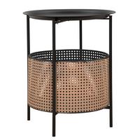 Couchtisch Osaka Goldfarben, Schwarz B: 40 Cm - Goldfarben/Schwarz, Basics, Metall (40/50/40cm)