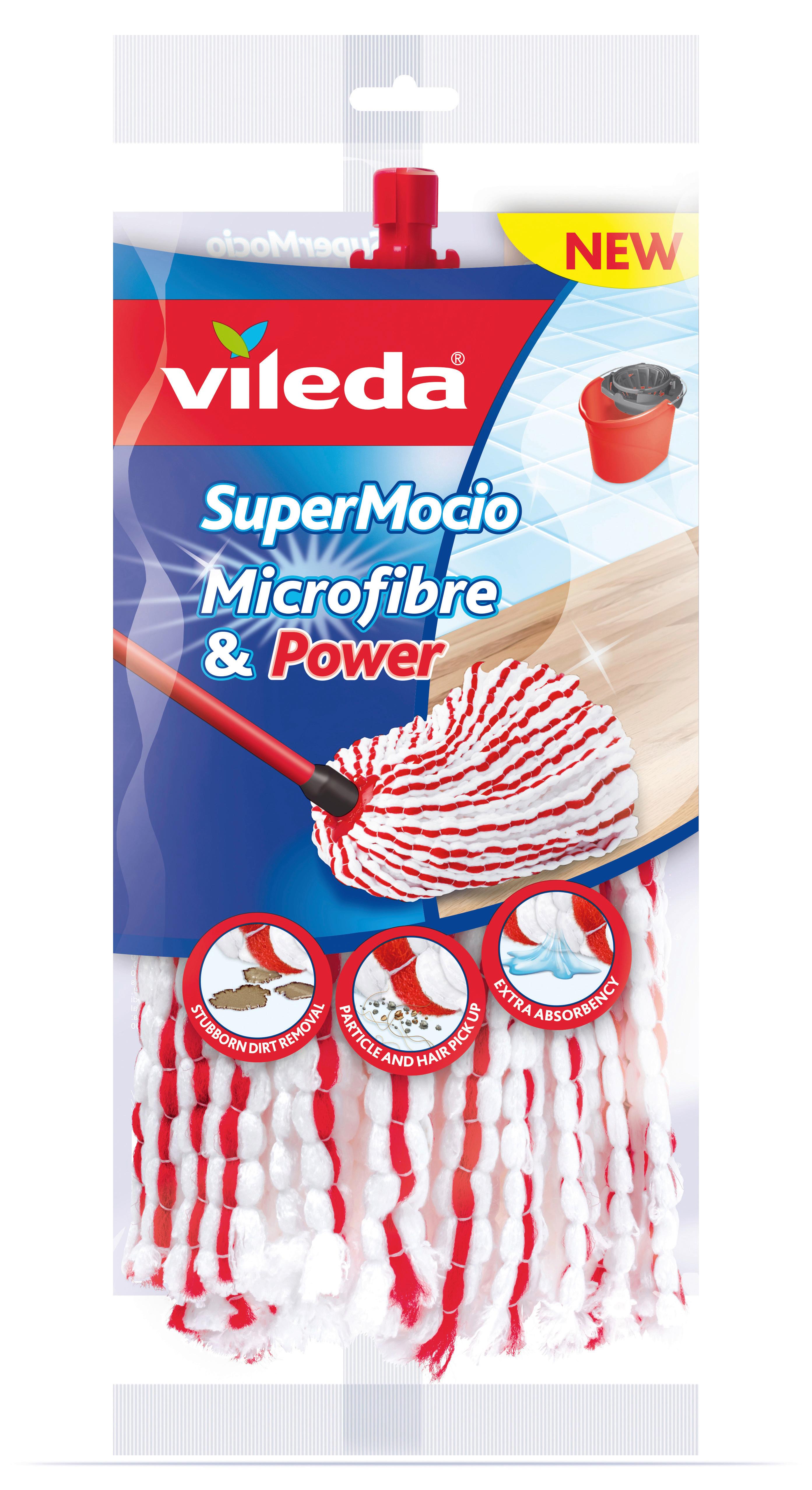 Felmosóhuzat Vileda Supermocio Microfibre - fehér, műanyag/textil - Vileda