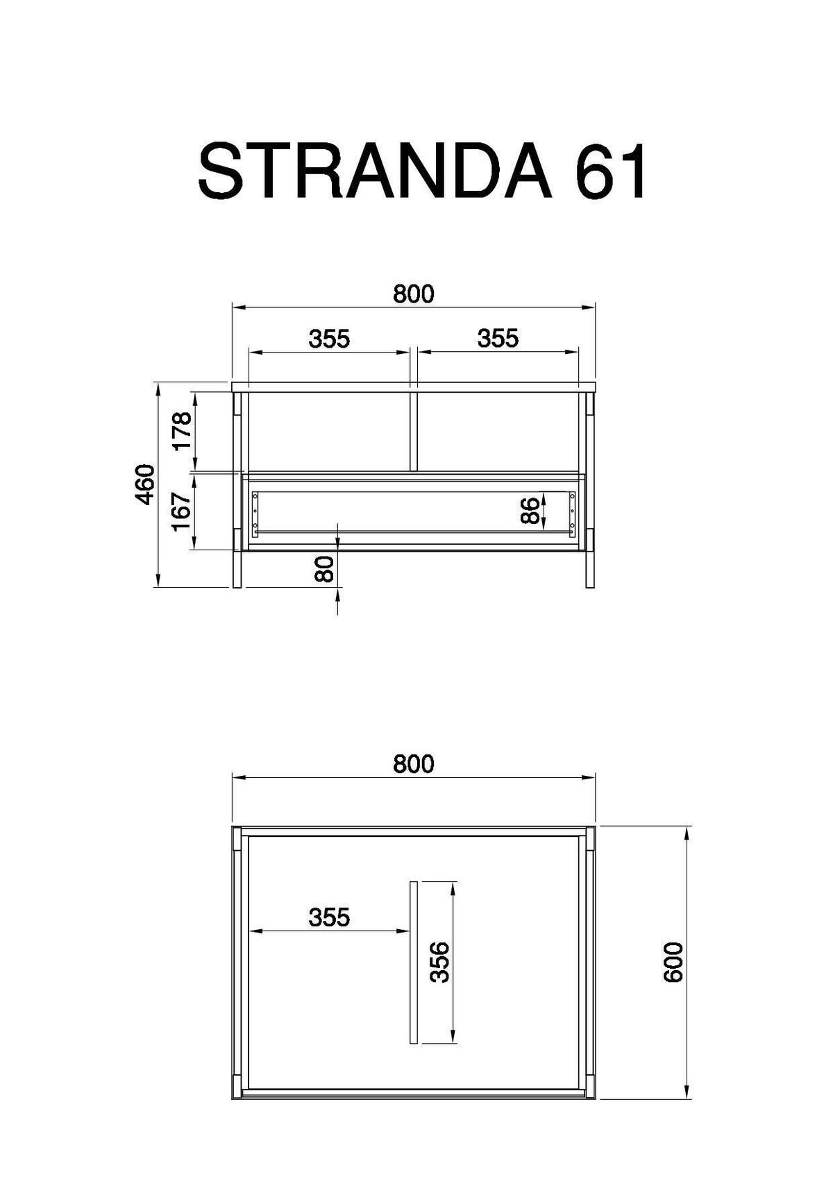 Couchtisch Stranda Eukalyptusholzfarben B: 80cm - Eukalyptusholzfarben/Eichefarben, Design, Holzwerkstoff (80/46/60cm) - MID.YOU