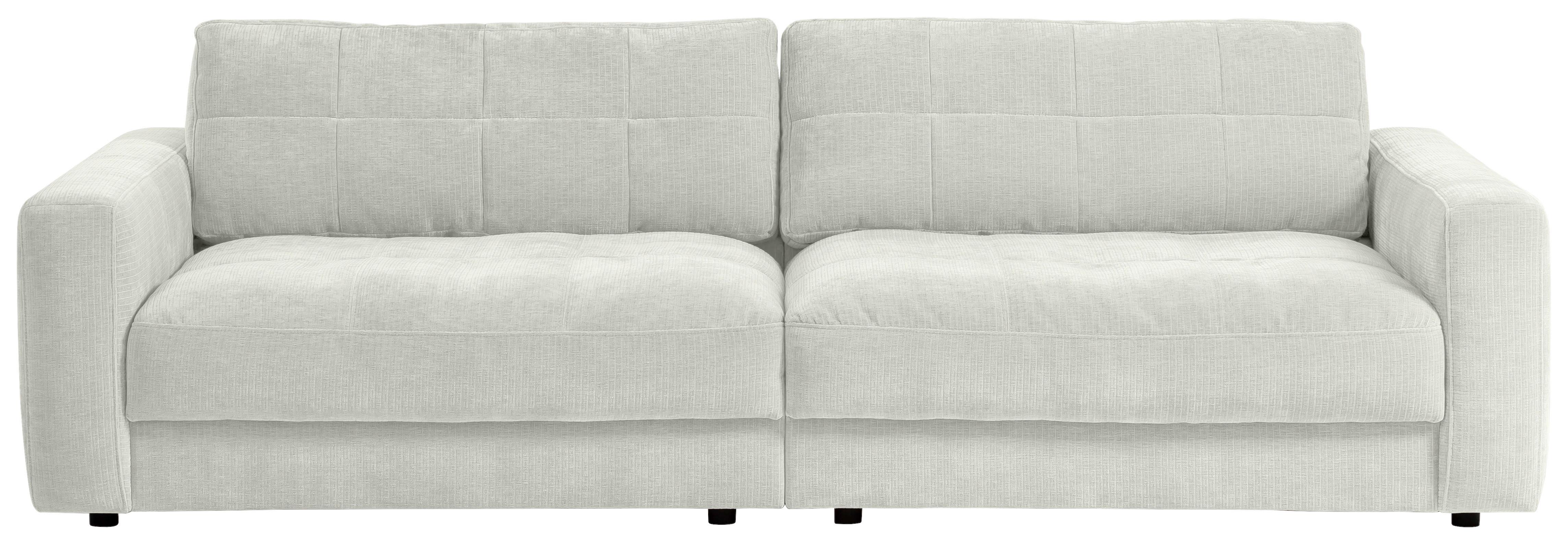Big Sofa Be Comfy B: 264 cm Weiß - Schwarz/Weiß, MODERN, Textil (264/83/126cm) - Trendmanufaktur