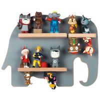 Kinderregal Boarti Grau B: 33 Cm - Grau, MODERN, Holzwerkstoff (33/24/5cm) - MID.YOU