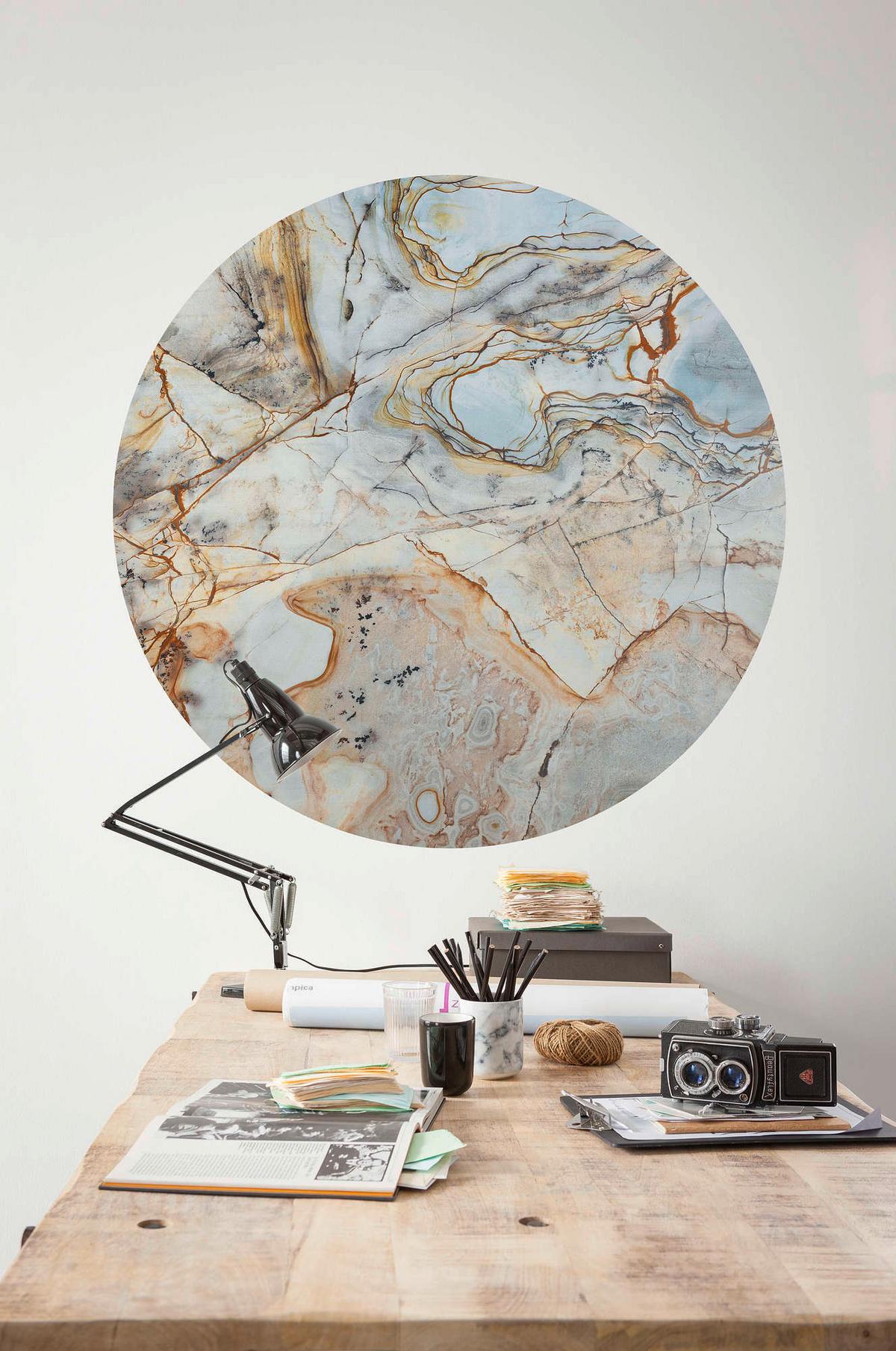 Fototapete Marble Sphere - Multicolor, Trend, Papier (125cm) - Komar