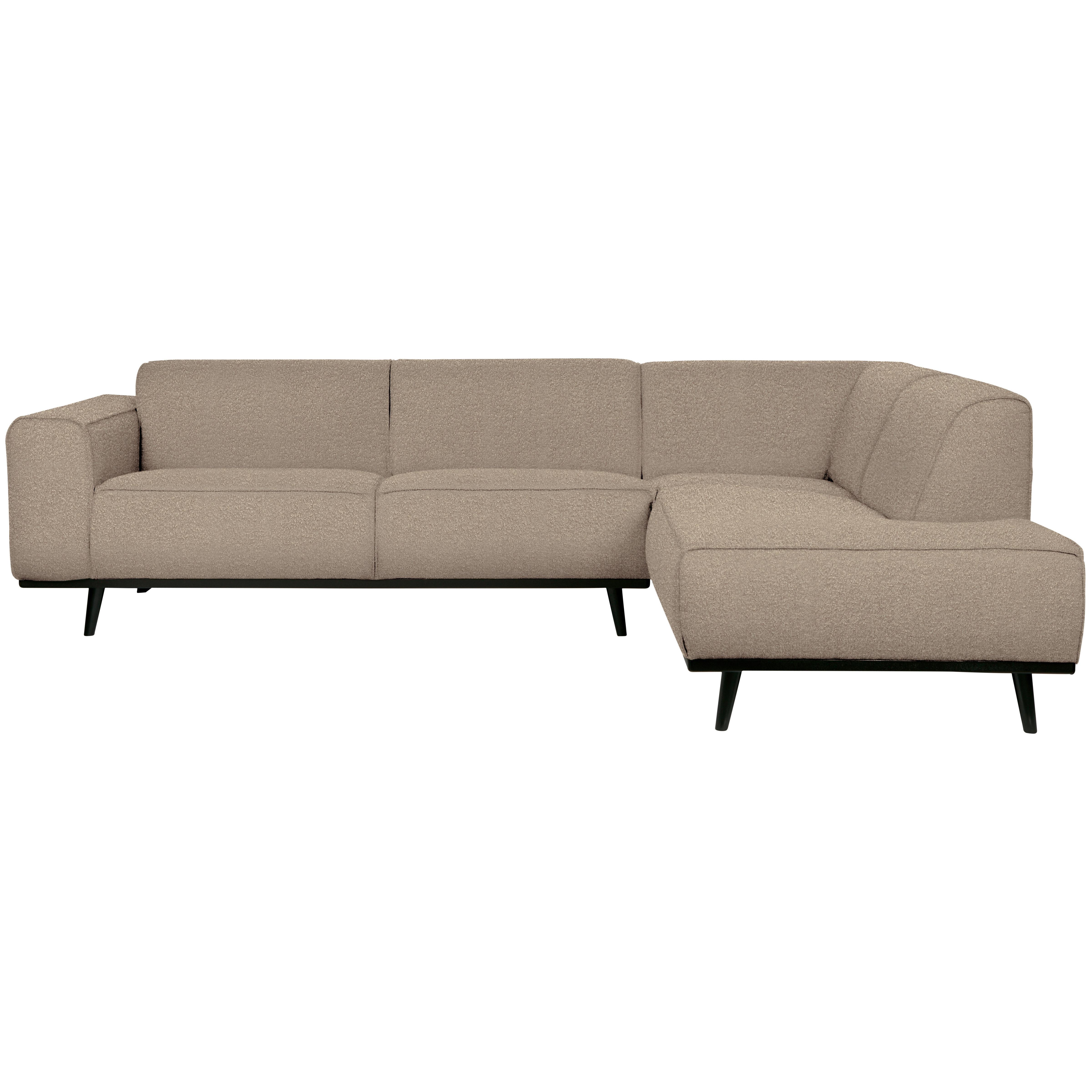 ECKSOFA Statement Beige S: 274x210cm - Beige/Schwarz, Design, Textil (274/210cm) - Livetastic
