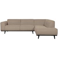 ECKSOFA Statement Beige S: 274x210cm - Beige/Schwarz, Design, Textil (274/210cm) - Livetastic