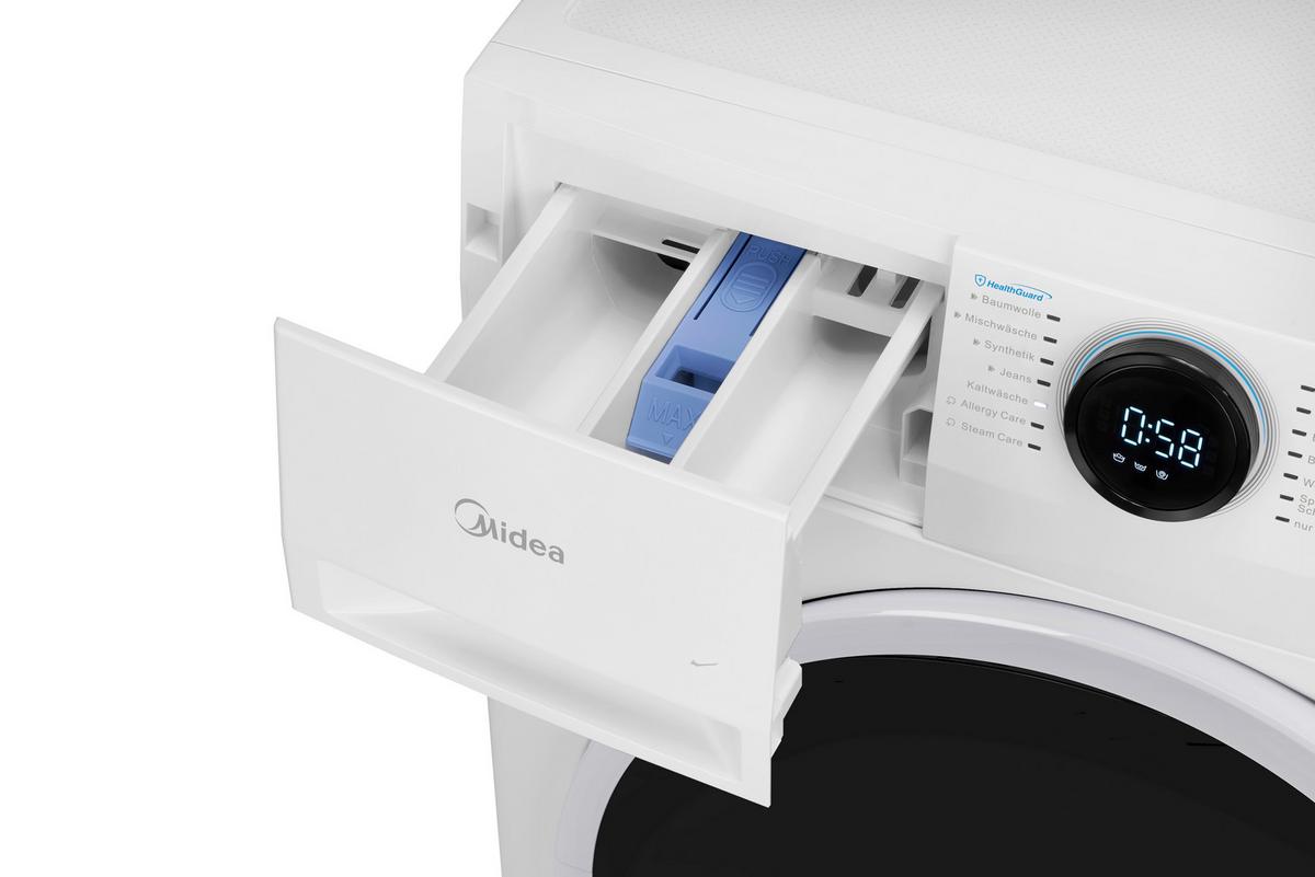 Waschmaschine Mf200W100wb-Wd - Weiß, Basics, Kunststoff/Metall (59,5/85/56,5cm) - Midea