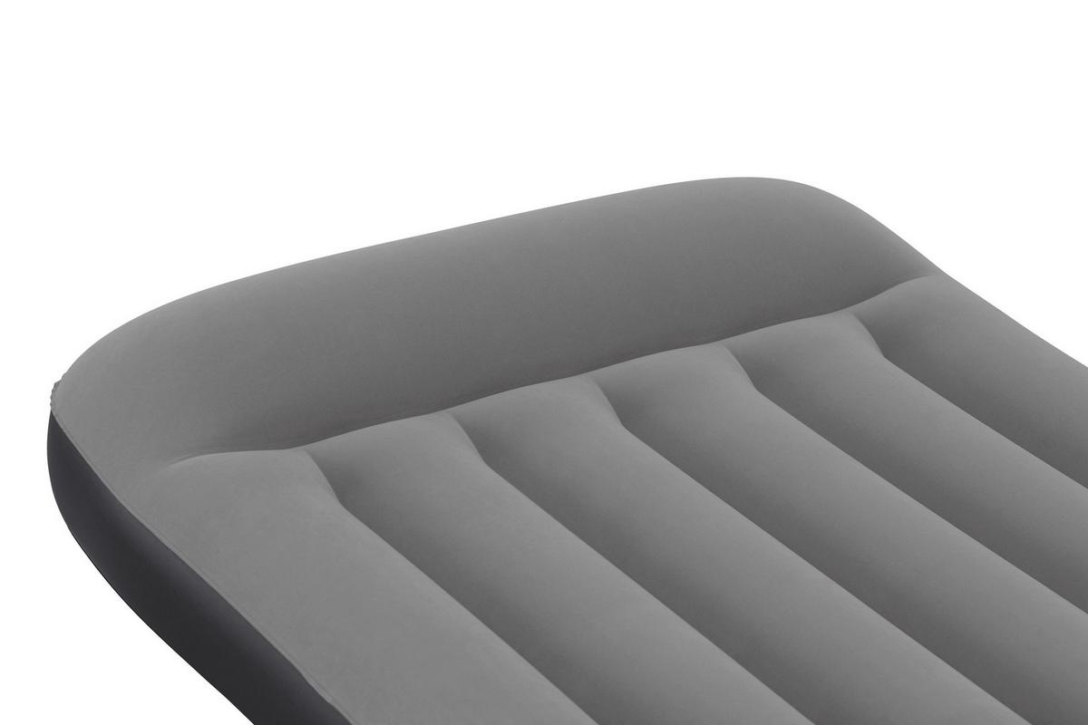 Luftbett Lukas 188x99x30 cm Bis 300kg, inkl. Pumpe - Dunkelgrau/Schwarz, KONVENTIONELL, Kunststoff (188/99cm) - Bestway